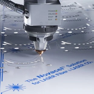 Novacel, eine weltweite Referenz für LASER-Schneiden
