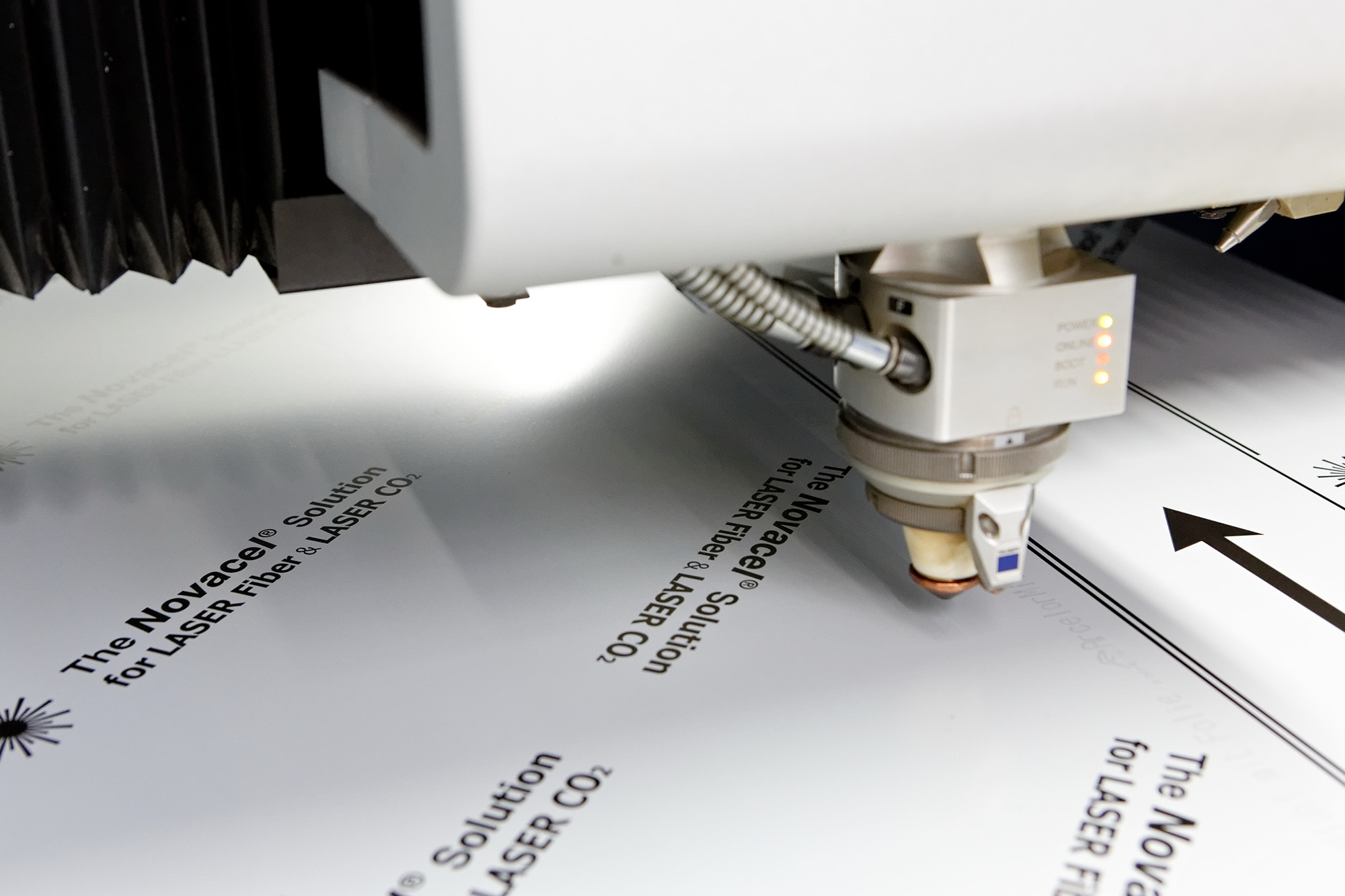 LASER CO2 Cutting processing & protective film Novacel