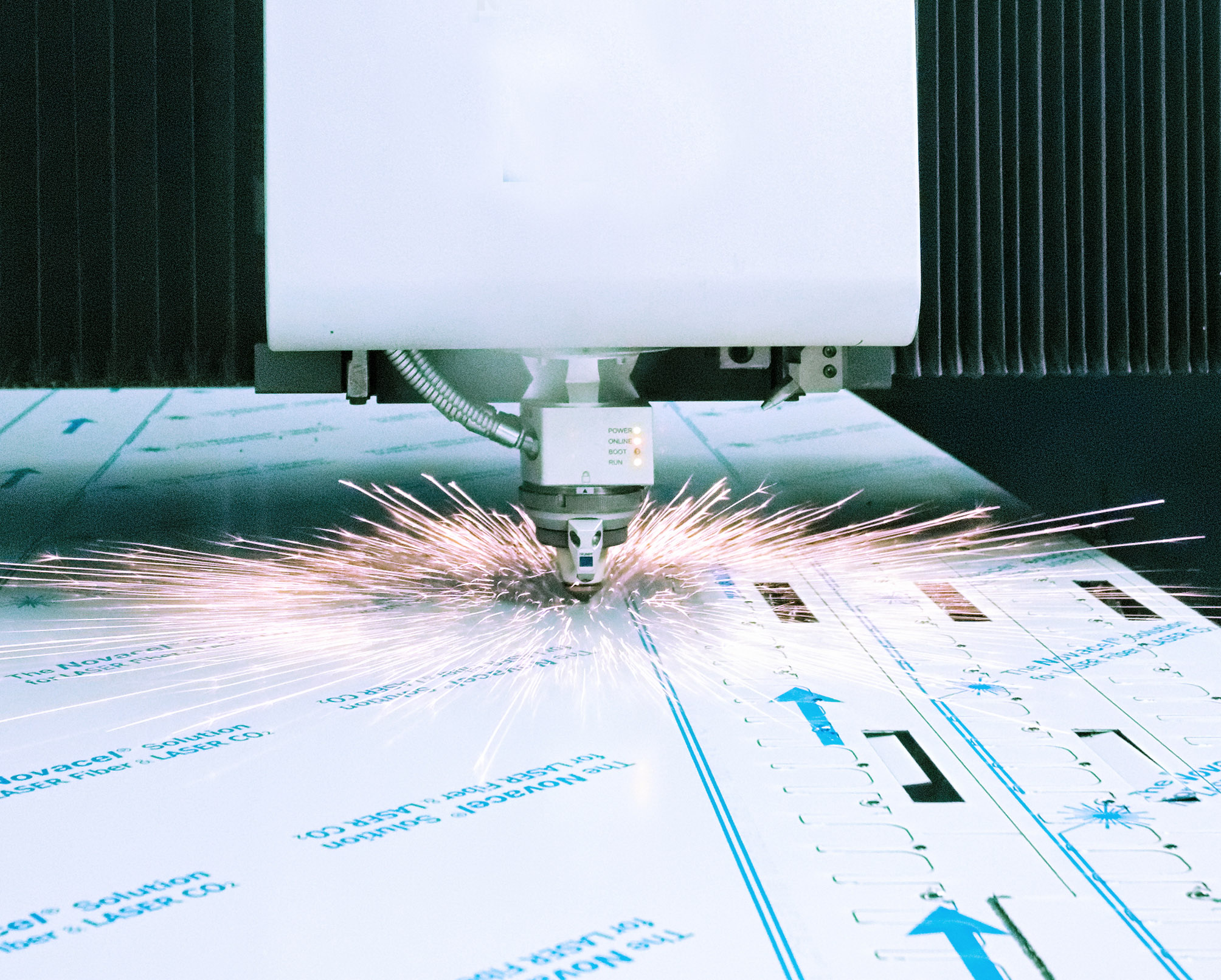 Fiber LASER cutting processing & protective film Novacel